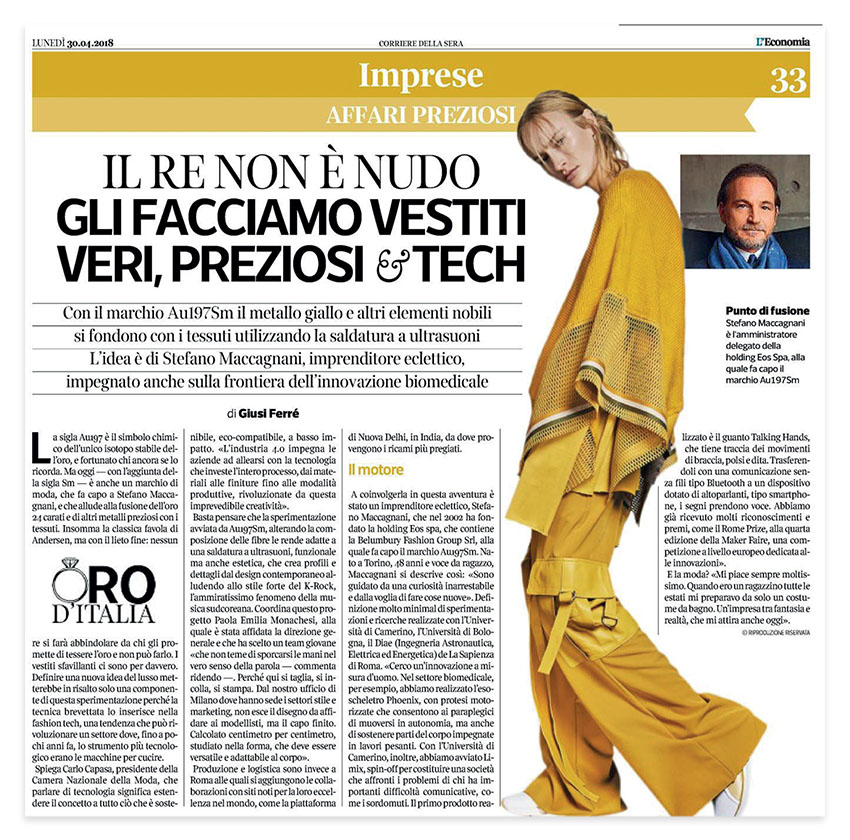 Au197Sm _press clippings extract_ 15 Maggio 2018.indd