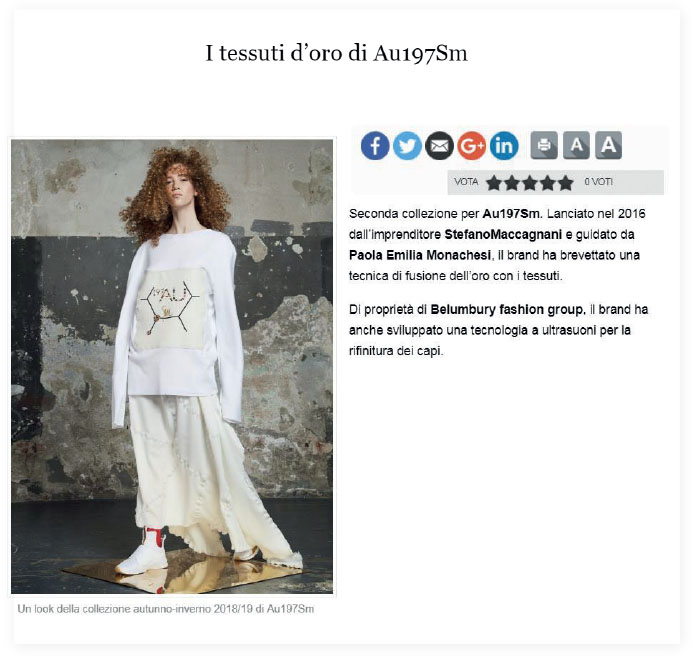 Au197Sm _press clippings extract_ 15 Maggio 2018.indd