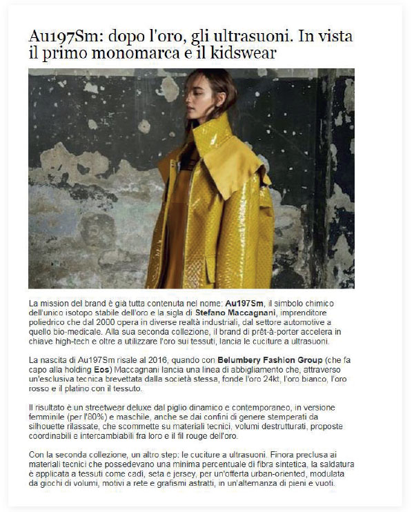 Au197Sm _press clippings extract_ 15 Maggio 2018.indd