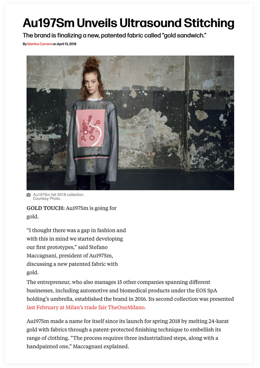 Au197Sm _press clippings extract_ 15 Maggio 2018.indd