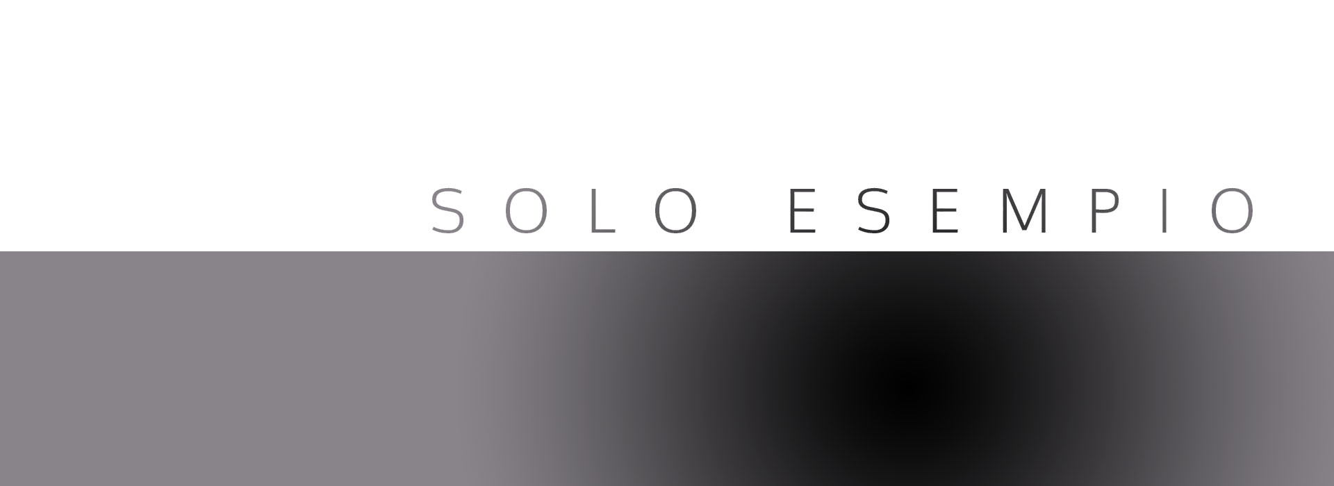 solo esempio banner